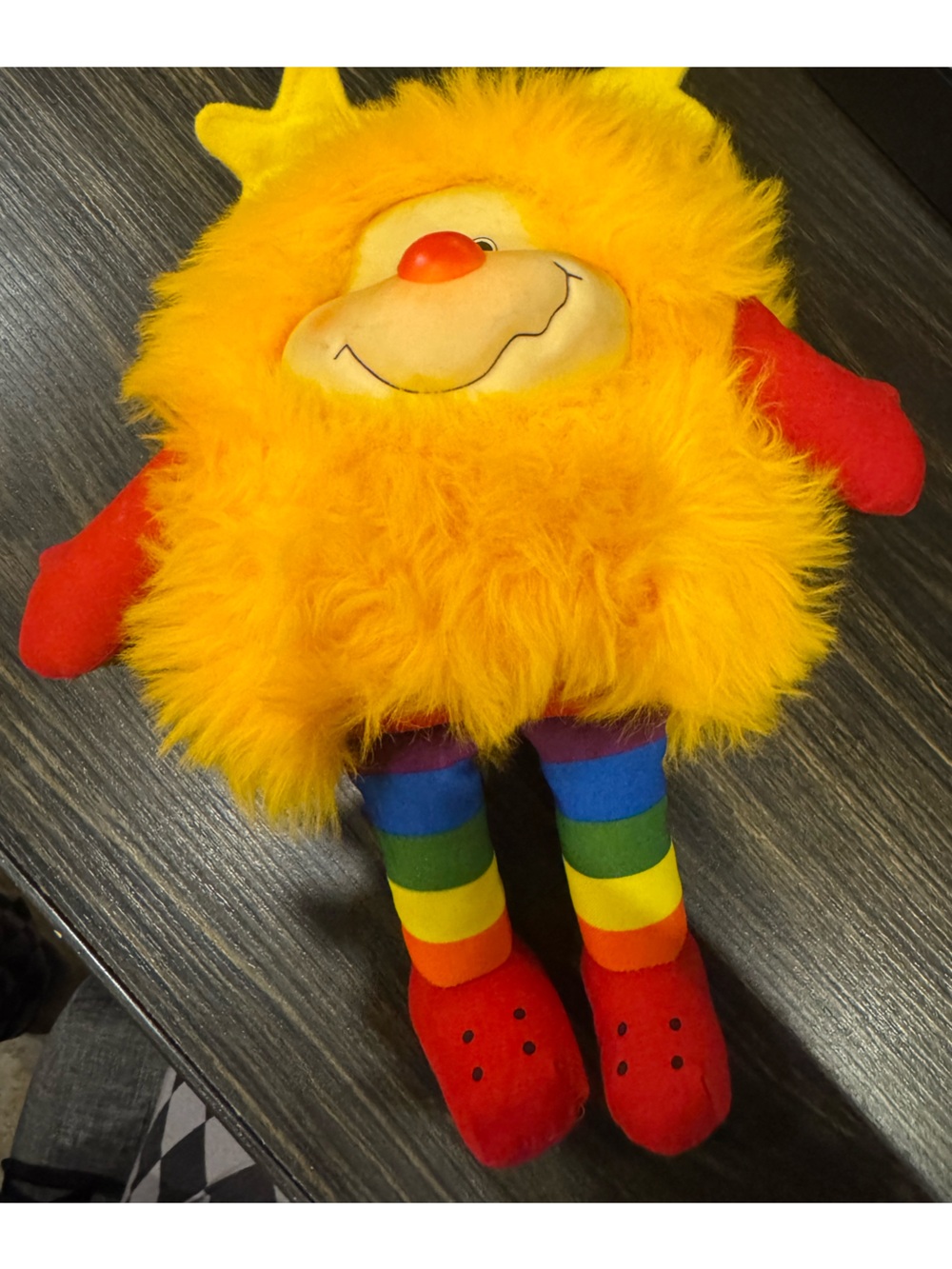 Rainbow Brite Yellow Sprite Plush Medium 14-24in Rainbow Legs Red Shoes